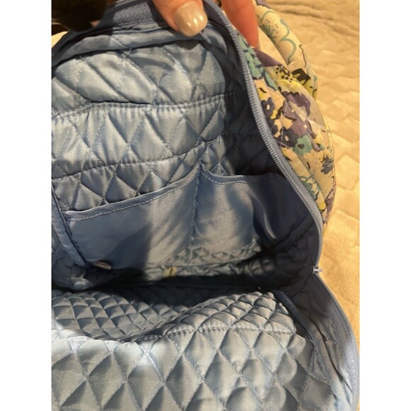 Vera Bradley Women's Quilted Blueberry Blooms Mini Backpack - Picture 6 of 7